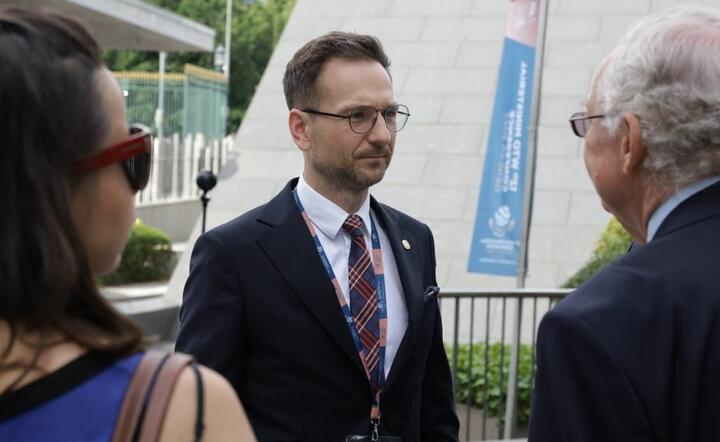 Waldemar Buda na forum WTO / autor: mat.prasowe