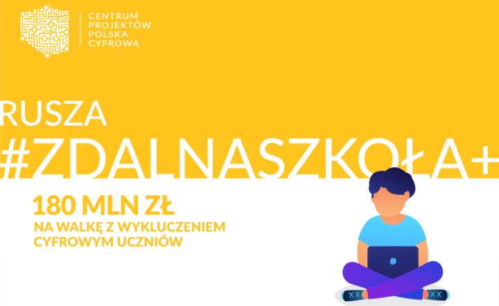 Rusza zdalna szkoła+ / autor: cppc.gov.pl/