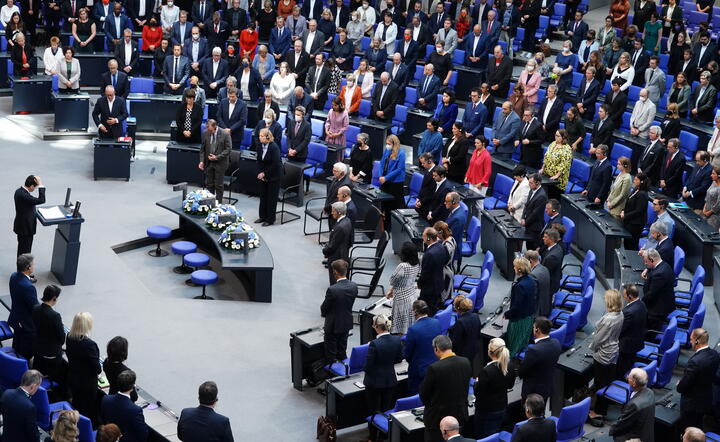 prezydent Izraela Izaak Herzog w Bundestagu / autor: fotoserwis PAP