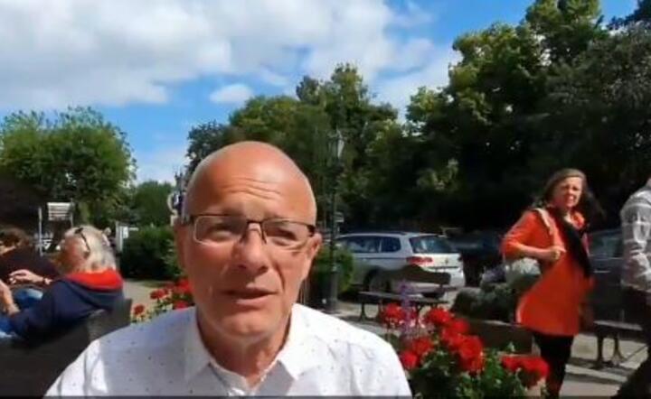 Gdański przedsiębiorca deklaruje na kogo odda głos. / autor: Grzegorz Pellowski/Twitter