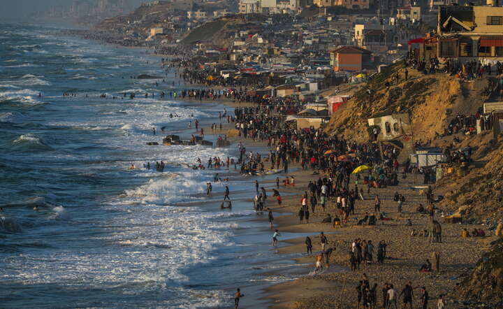 Strefa Gazy / autor: PAP/EPA/MOHAMMED SABER