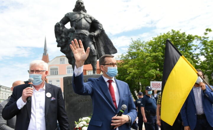 Premier Mateusz Morawiecki w Wejherowie / autor: PAP/ Adam Warżawa