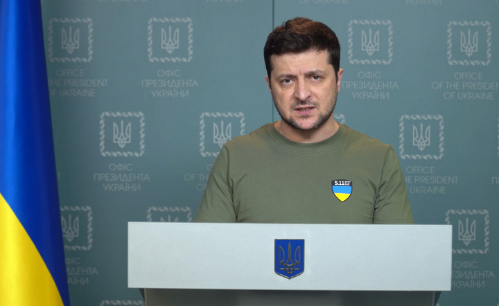 Prezydent Ukrainy Wołodymyr Zełenski / autor: PAP/EPA/UKRAINIAN PRESIDENTIAL PRESS SERVICE HANDOUT