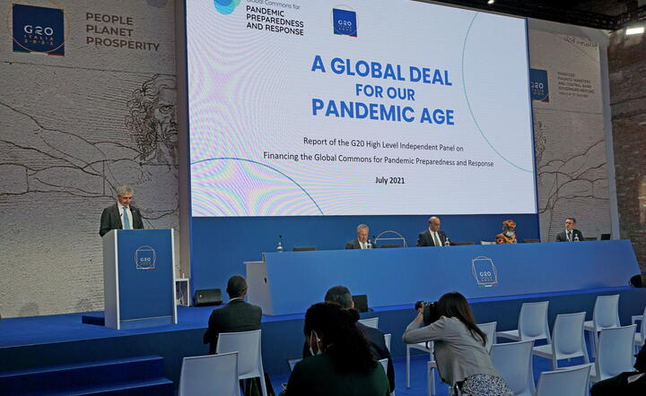 Konferencja prasowa grupy G20 / autor: PAP/EPA/ANDREA MEROLA