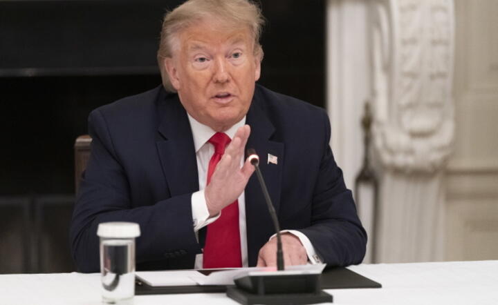 Donald Trump spotka się z Andrzejem Dudą 24 czerwca / autor:  PAP/EPA/CHRIS KLEPONIS / POOL