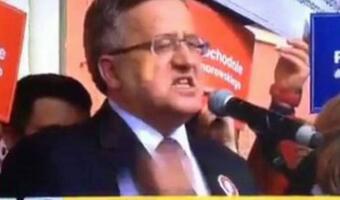 Bronisław Komorowski otwarcie grozi swoim oponentom podczas wiecu ZOBACZ FILM