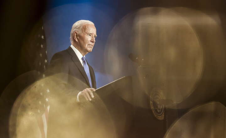Prezydent USA Joe Biden / autor: PAP/EPA/JIM LO SCALZO