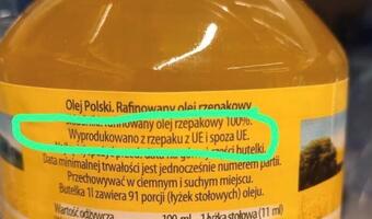 Kowalski: z jakiego rzepaku jest olej rzekomo "POLSKI"