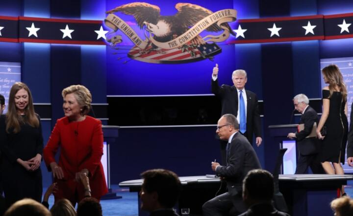 Debata Trump-Clinton, fot. PAP/ EPA/JUSTIN LANE
