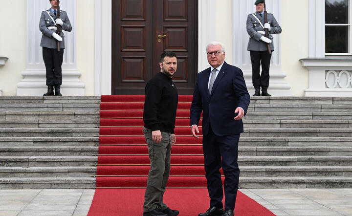 Prezydent Zełenski w Berlinie / autor: pap