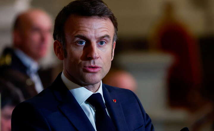 Prezydent Francji Emmanuel Macron / autor: PAP/EPA/Gonzalo Fuentes / POOL