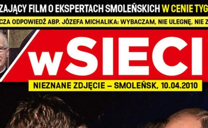 Fragment okładki najnowszego wydania wSieci.pl
