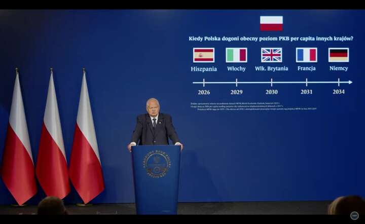 Czynniki wpływające na wzrost inflacji wciąż są istotne - prezes NBP Adam Glapiński / autor: screen YT nbp.pl