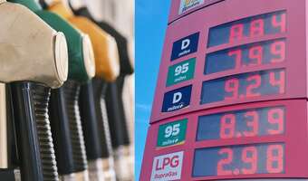 Tuż-tuż benzyna 8 zł za litr, a diesel za 9 zł