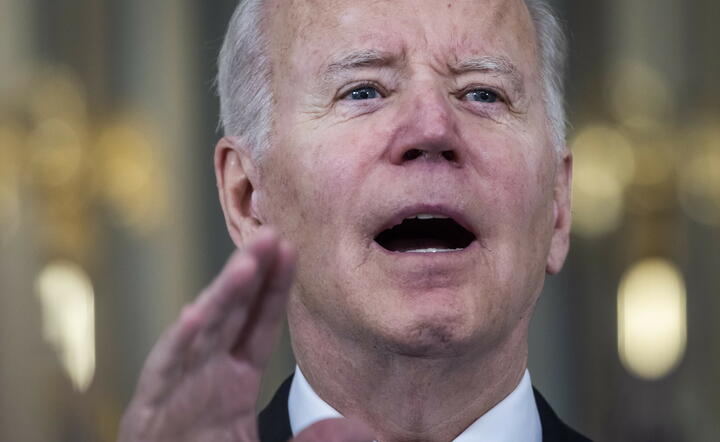 prezydent USA Joe Biden / autor: PAP/EPA/JIM LO SCALZO