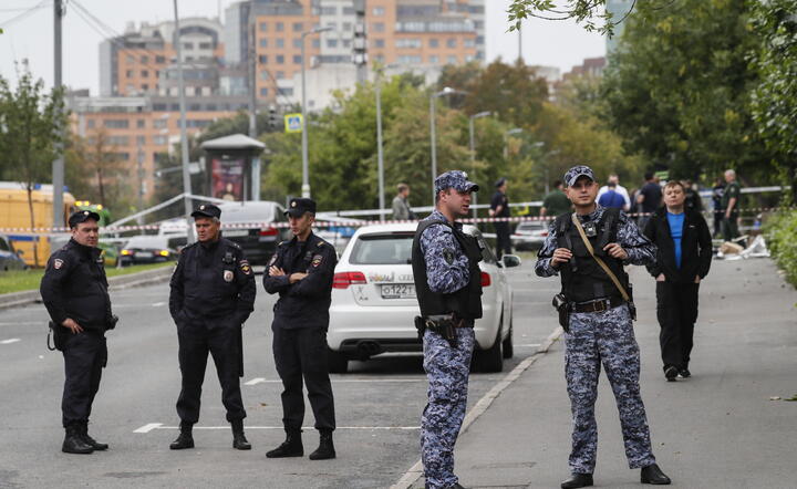 Moskwa po ataku dronów / autor: PAP/EPA