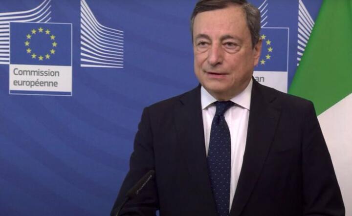 premier Włoch Mario Draghi / autor: wPolityce.pl/Twitter