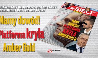 Na łamach nowego numeru „wSieci”: Mamy dowód! Platforma kryła Amber Gold