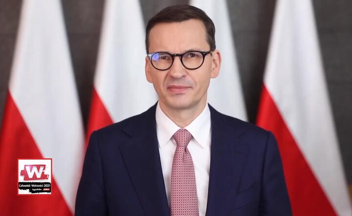 Premier Mateusz Morawiecki, Gala Człowieka Wolności / autor: Fratria