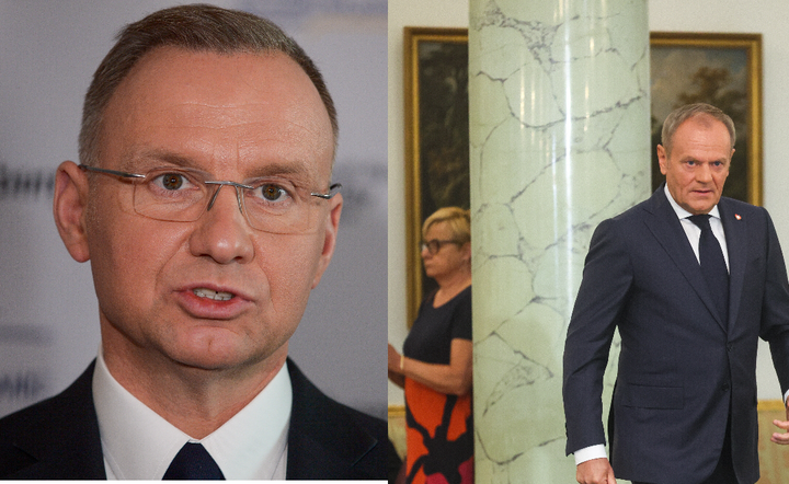 Prezydent Polski Andrzej Duda, premier Donald Tusk / autor: PAP