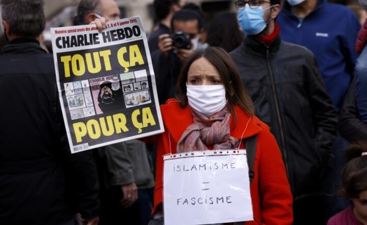 Demonstration against the killing of Samuel Paty / autor: EPA/PAP