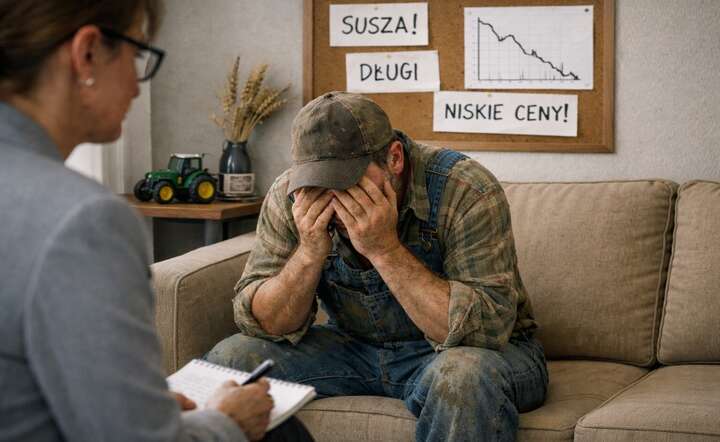 Rolnicy mają prawie czterokrotnie gorszy dostęp do psychiatry niż mieszkańcy miast / autor: materiały własne / AI