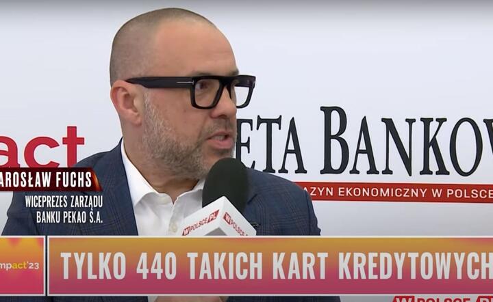 Maciej Wośko rozmawiał z Jarosławem Fuchsem, wiceprezesem zarządu Banku Pekao S.A. / autor: fot. Fratria