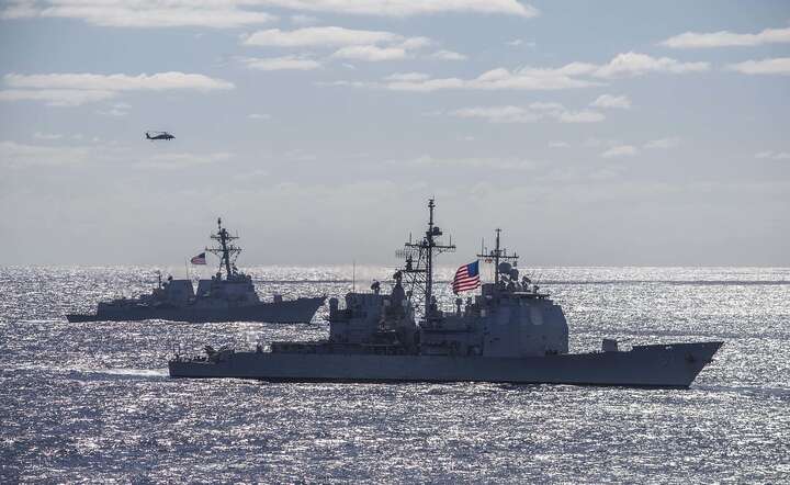 Okręty US Navy na ćwiczeniach. ZDJECIE ILUSTRACYJNE / autor: Pixabay