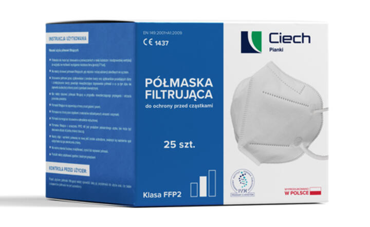 Maseczki ochronne produkowane przez Ciech Pianki / autor: Ciech