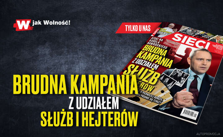 Okładka tygodnika Sieci / autor: Fratria 