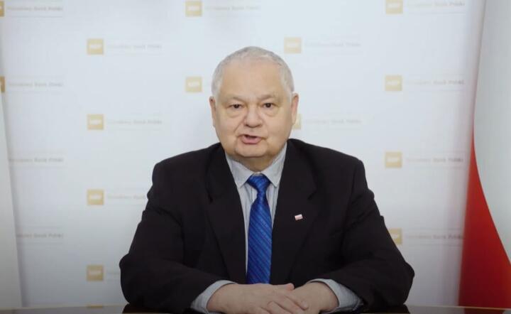 prezes NBP Adam Glapiński / autor: NBP/YouTube
