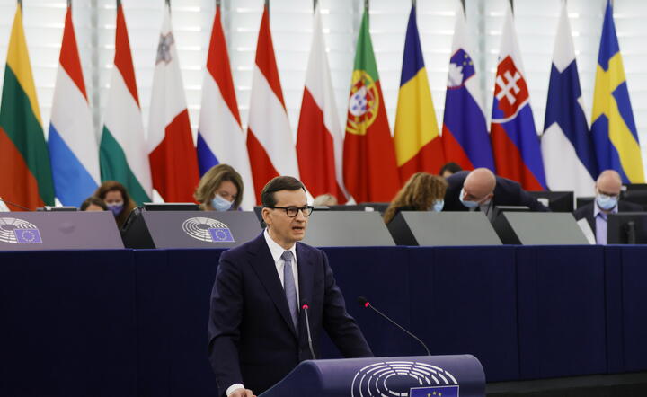 Mateusz Morawiecki w Parlamencie Europejskim / autor: PAP/EPA