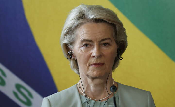 Przewodnicząca KE Ursula von der leyen / autor: PAP/EPA/Antonio Lacerda