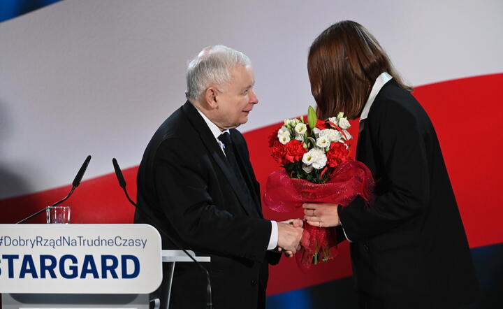 Jarosław Kaczyński w Stargardzie / autor: PAP