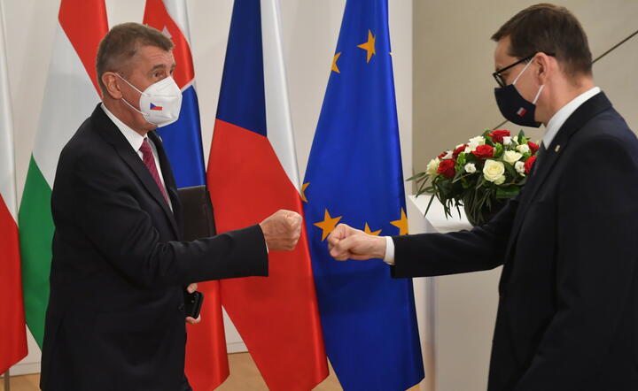 premier Mateusz Morawiecki, premier Czech Andrej Babisz  / autor: fotoserwis PAP