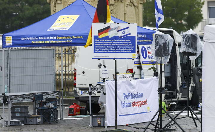 Mannheim, miejsce zamachu / autor: PAP/EPA/RONALD WITTEK
