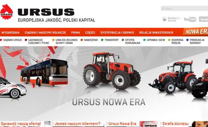 Fragment strony http://ursus.com.pl/