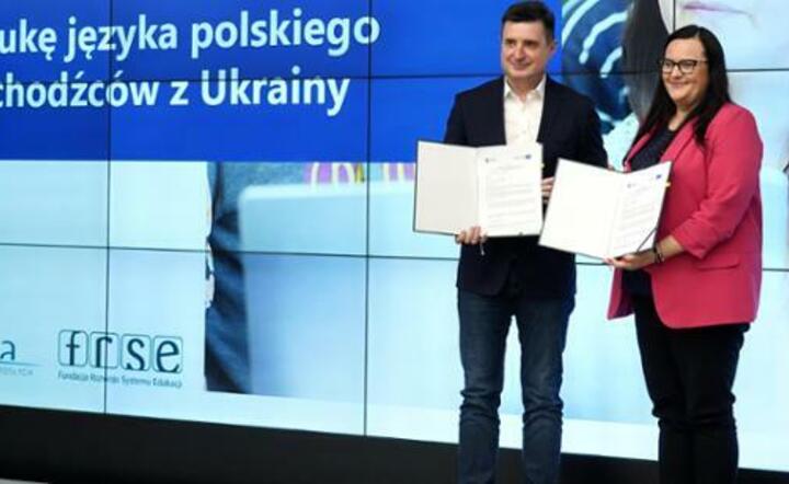 Małgorzata Jarosińska-Jedynak oraz Paweł Poszytek / autor: GOV 