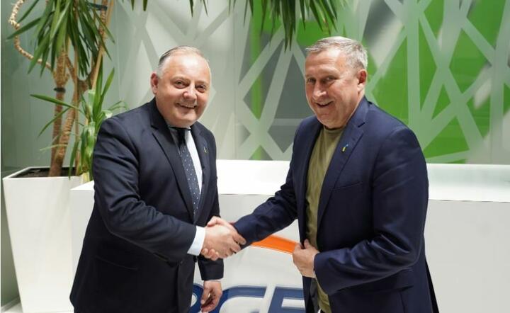 Wojciech Dąbrowski (L) i Andrij Deszczyca (P) / autor: Mat. pras.