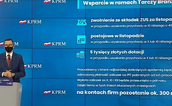 Premier zapowiada wsparcie dla branż dotkniętych restrykcjami