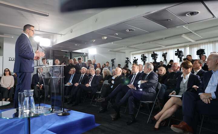 Mateusz Morawiecki na konferencji pod hasłem „Myśląc Polska: Alternatywa 2.0” / autor: materiały prasowe PiS / Flickr pisphotostream