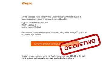 Oszuści znów podszywają się pod Allegro i InPost
