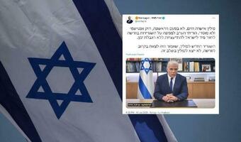 Lapid dziękuje Blinkenowi za napaść na Polskę za Kpa