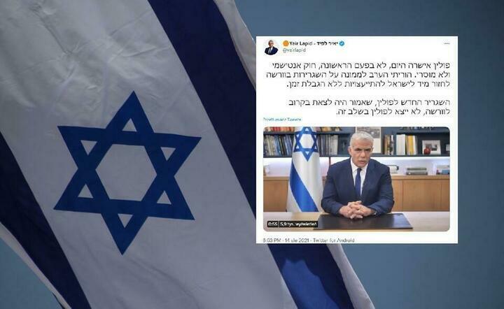 Lapid dziękuje Blinkenowi za napaść na Polskę za Kpa