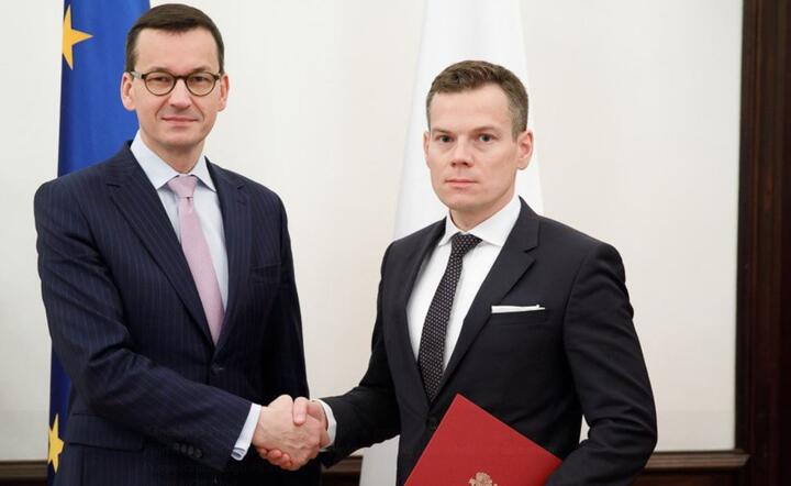 Mateusz Morawiecki i Jacek Jastrzębski / autor: Krystian Maj/KPRM