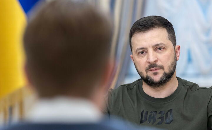 prezydent Ukrainy Wołodymyr Zełenski / autor: PAP/EPA/UKRAINIAN PRESIDENTIAL PRESS SERVICE HANDOUT