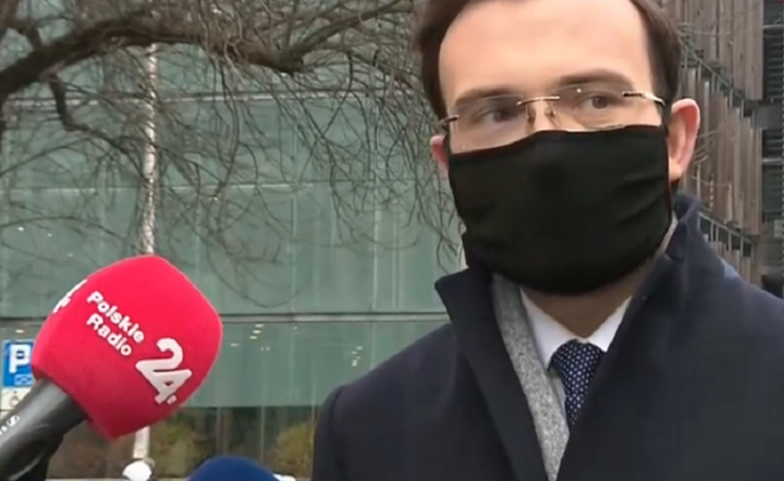 Mec. Maciej Zaborowski, pełnomocnik Daniela Obajtka / autor: TVP Info / autor: TVP Info