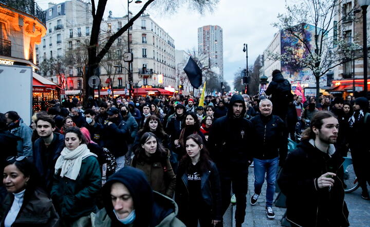 Francja.Protesty przeciwko reformie emerytalnej / autor: PAP/EPA