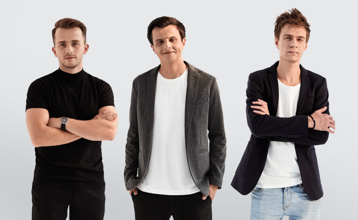 Założyciele Pergaminu: Antoni Wędzikowski - CMO, Jakub Barwaniec - CEO, Piotr Łuczak - CCO / autor: Pergamin