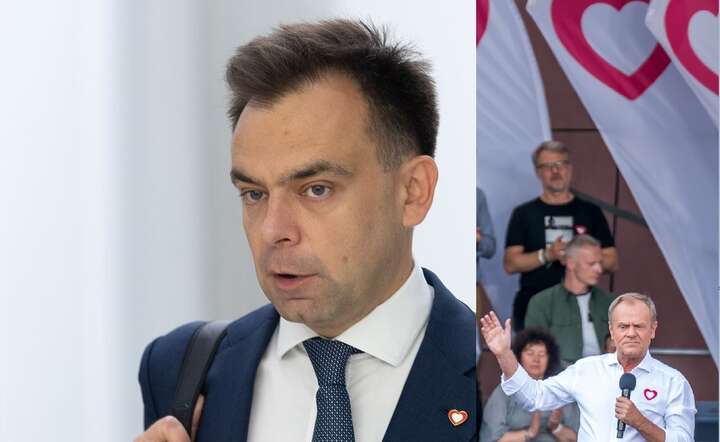 Minister finansów Andrzej Domański mówi o losach wyborczej obietnicy lidera PO / autor: Fratria x 2